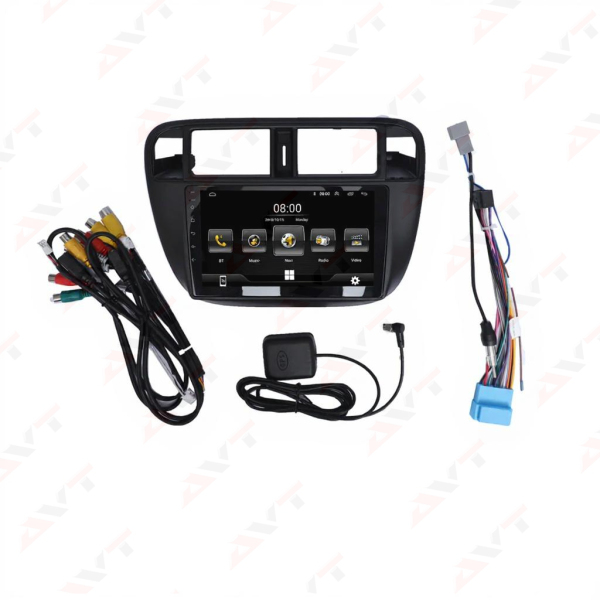 Honda Civic 1996-2001 Android Panel HD Player Display Multimedia System - Image 2