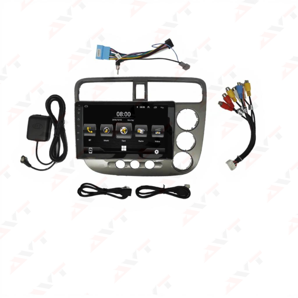 Honda Civic 2001 to 2006 Android Panel HD Player IPS Display Multimedia System - Image 2