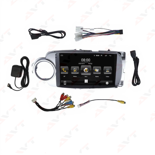 Toyota Vitz 2011 to 2015 Android Panel HD Player IPS Display Multimedia System - Image 3