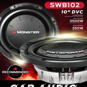 Monster SWB102 10" DVC Car Subwoofer