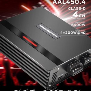 Monster AAL450.4 Class-D 4-Channel Car Amplifier