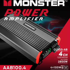 Monster AAB100.4 Class-AB 4-Channel Car Amplifier