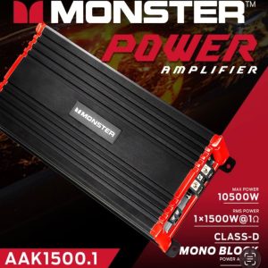 Monster AAK1500.1 Class-D Mono Block Car Amplifier