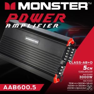 Monster AAB600.5 Class-AB+D 5-Channel Car Amplifier